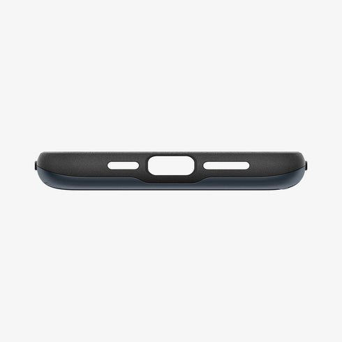 ACS06589 - iPhone 15 Pro Max Case Slim Armor CS in black showing the back with card in slot